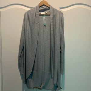 RD Style Grey sonole open cardigan